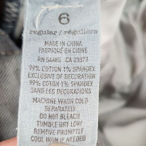 🐞American Eagle Blue Stretch Artist Bootcut Jeans Size 6/28 - Picture 12 of 12